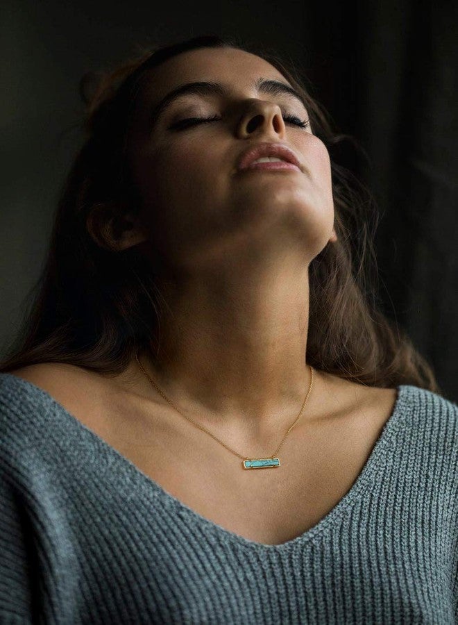 SOFYBJA 18k Gold Plated Dainty Handmade Choker Necklace for Women Green - Image 5